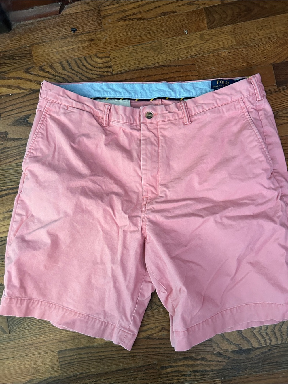 Polo by Ralph Lauren Pink Flat-Front Chino Shorts